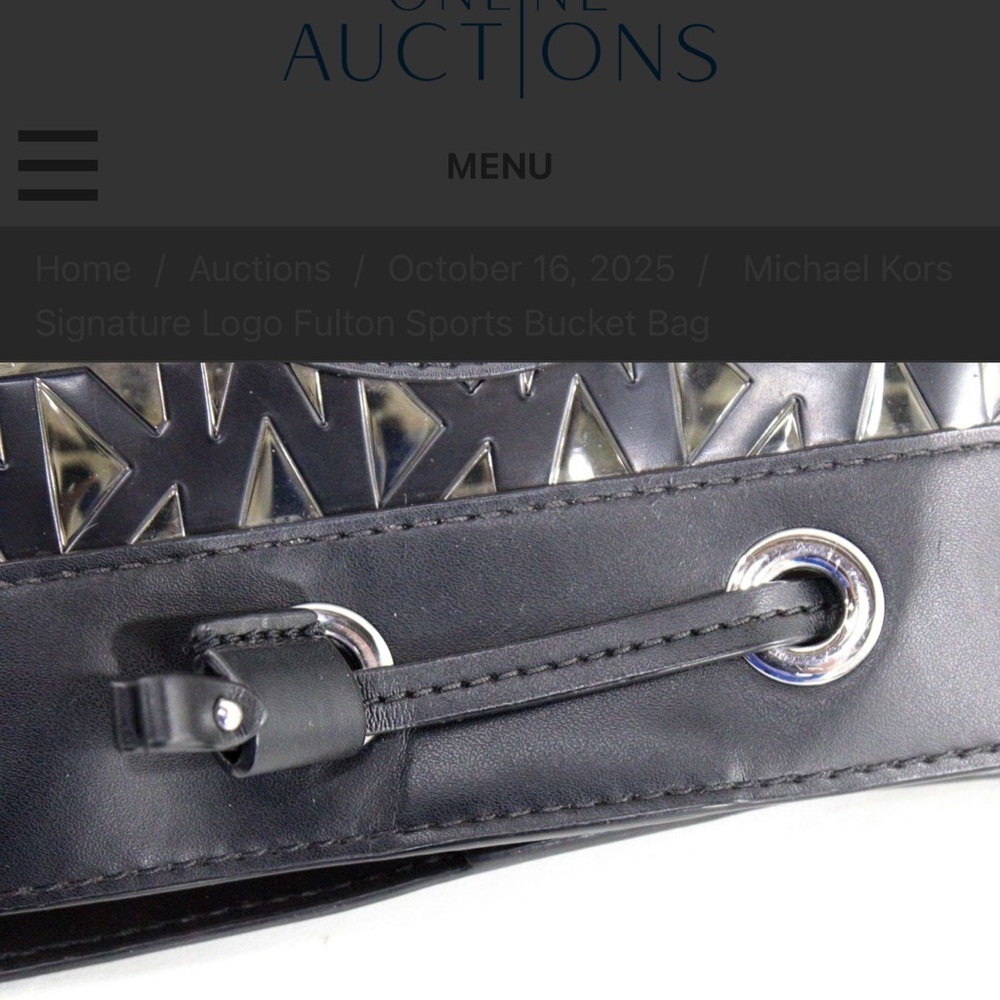 Michael Kors Black and Gray Logo Crossbody Bag - Picture 9 of 9